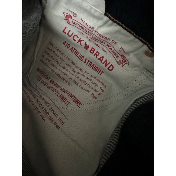 Lucky Brand Cole Hauser Made in USA Athletic Straight Men's Jeans W38 L32 Rinse - Picture 8 of 16